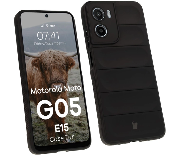 Bizon Pancerne etui Case Tur do Motorola Moto G05 / E15, czarne