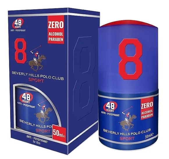 Beverly Hills Polo Club Sport 8 Antyperspirant w Kulce dla Mężczyzn 50ml