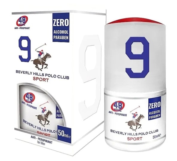Beverly Hills Polo Club Sport 9 Antyperspirant w Kulce dla Mężczyzn 50ml