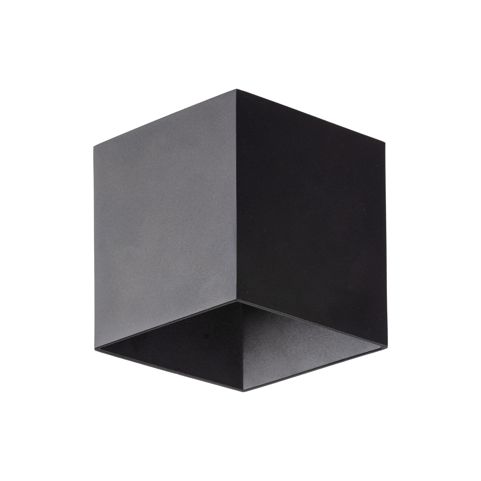 TK Lighting Czarny kinkiet elewacyjny dwukierunkowy TK 18182 z serii CUBE