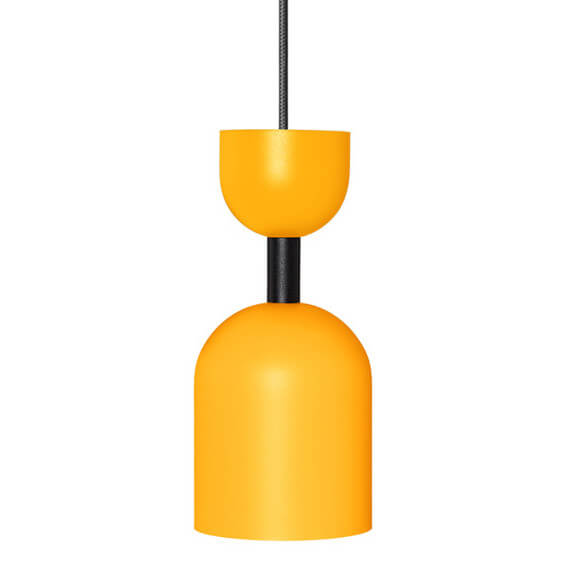 Metalowa lampa wisząca do salonu Supuru SUA125P0 żółta czarna