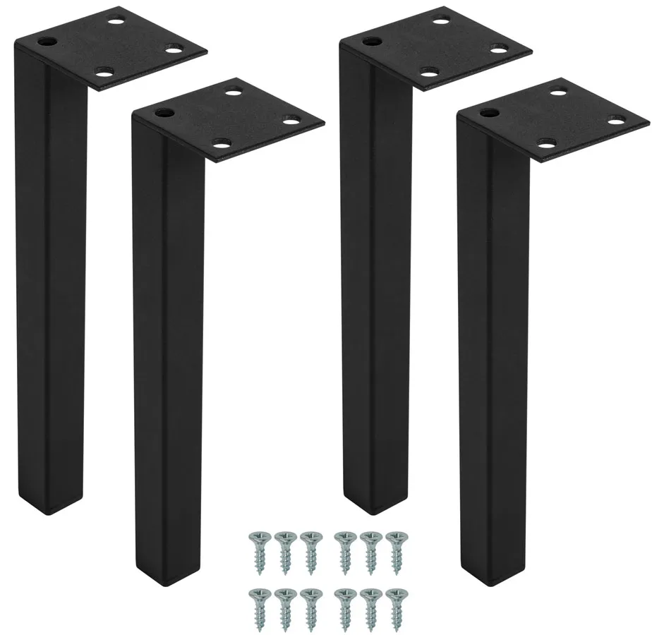Komplet 4 metalowych nóżek do wiszącej szafki 20 cm L9-E62