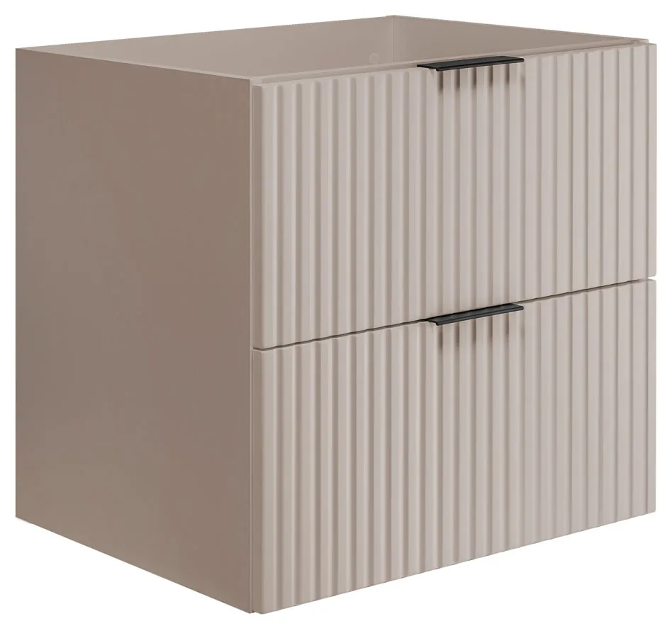 Ryflowana kaszmirowa szafka pod umywalkę 60 cm T2-E17