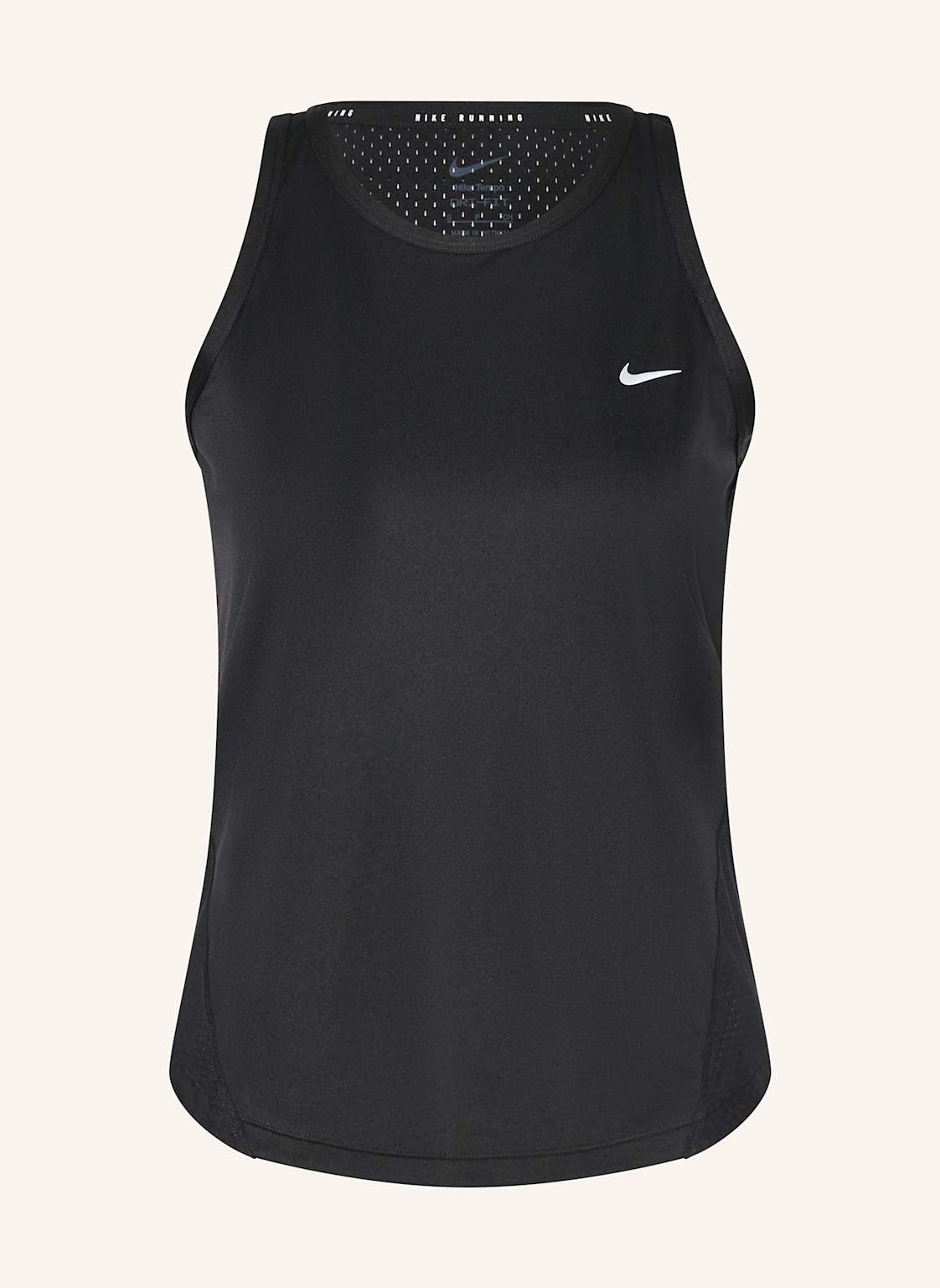 Nike Top Do Biegania Tempo schwarz