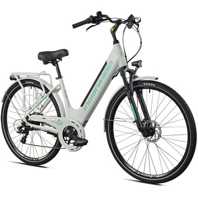 Rower elektryczny INDIANA E-Trekking 3.0 D18 28 cali Biały
