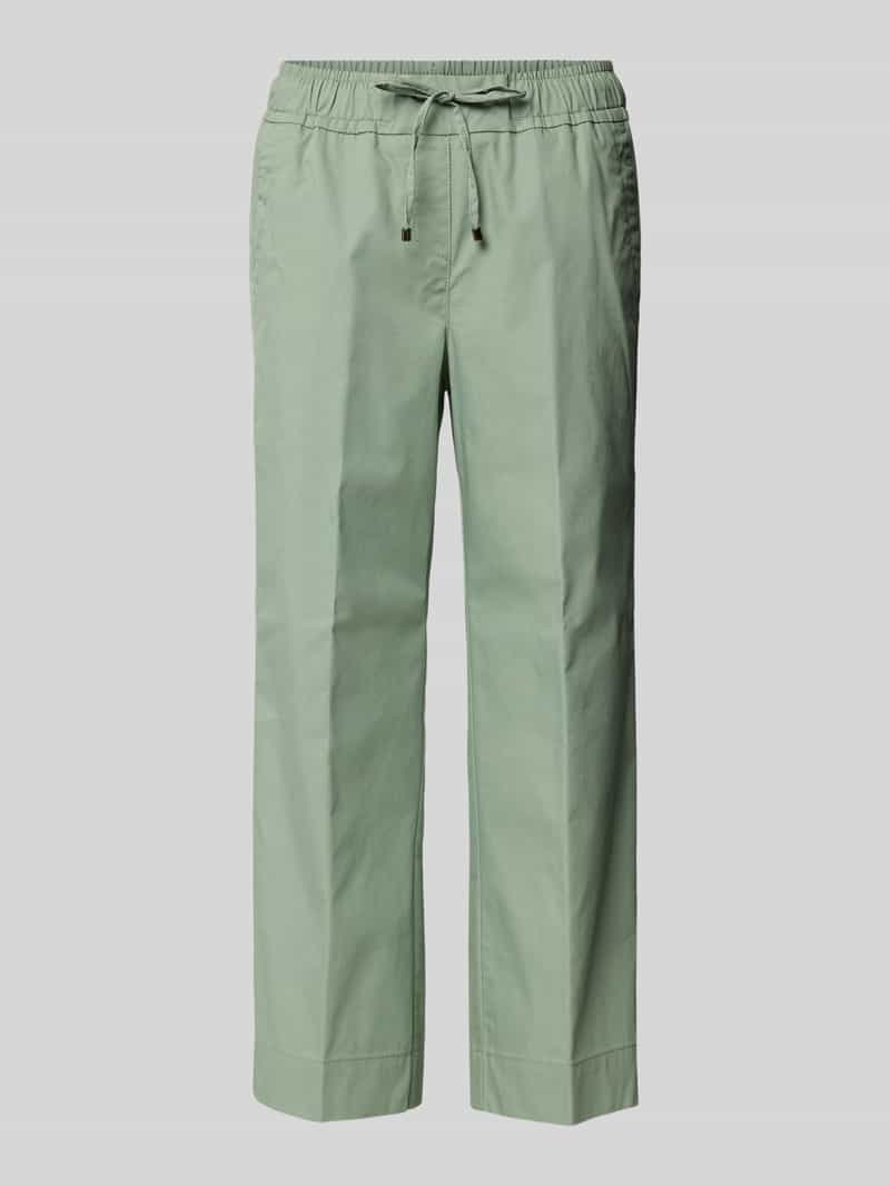 Spodnie materiałowe o skróconym kroju z elastycznym pasem