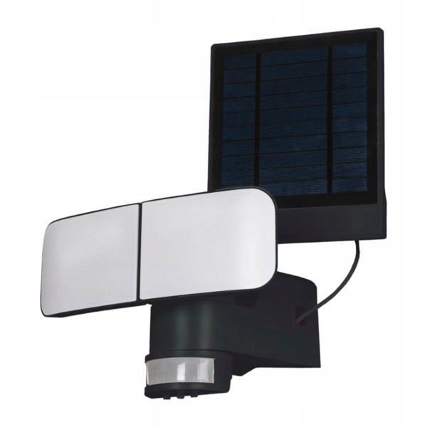Lampa Solarna Reflektor zewnętrzny LED czujnik ruchu LightWay 872-S-B