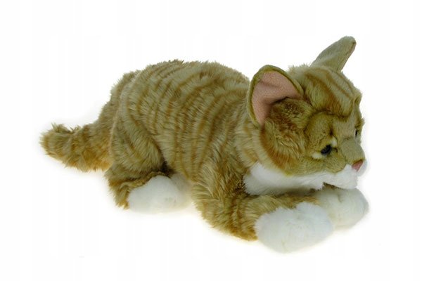 ZOO: maskotka KOTEK pręgowany leżący brązowy 45cm (82002)