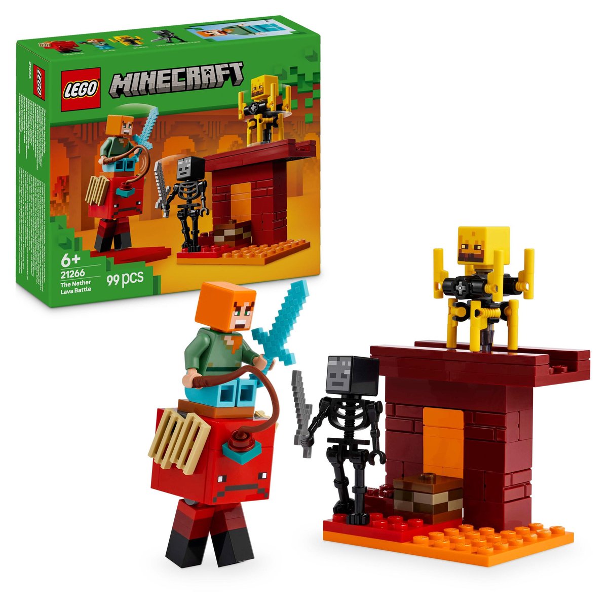 LEGO Minecraft 21266 Klocki Bitwa na moście w Netherze Netheru +eKatalog