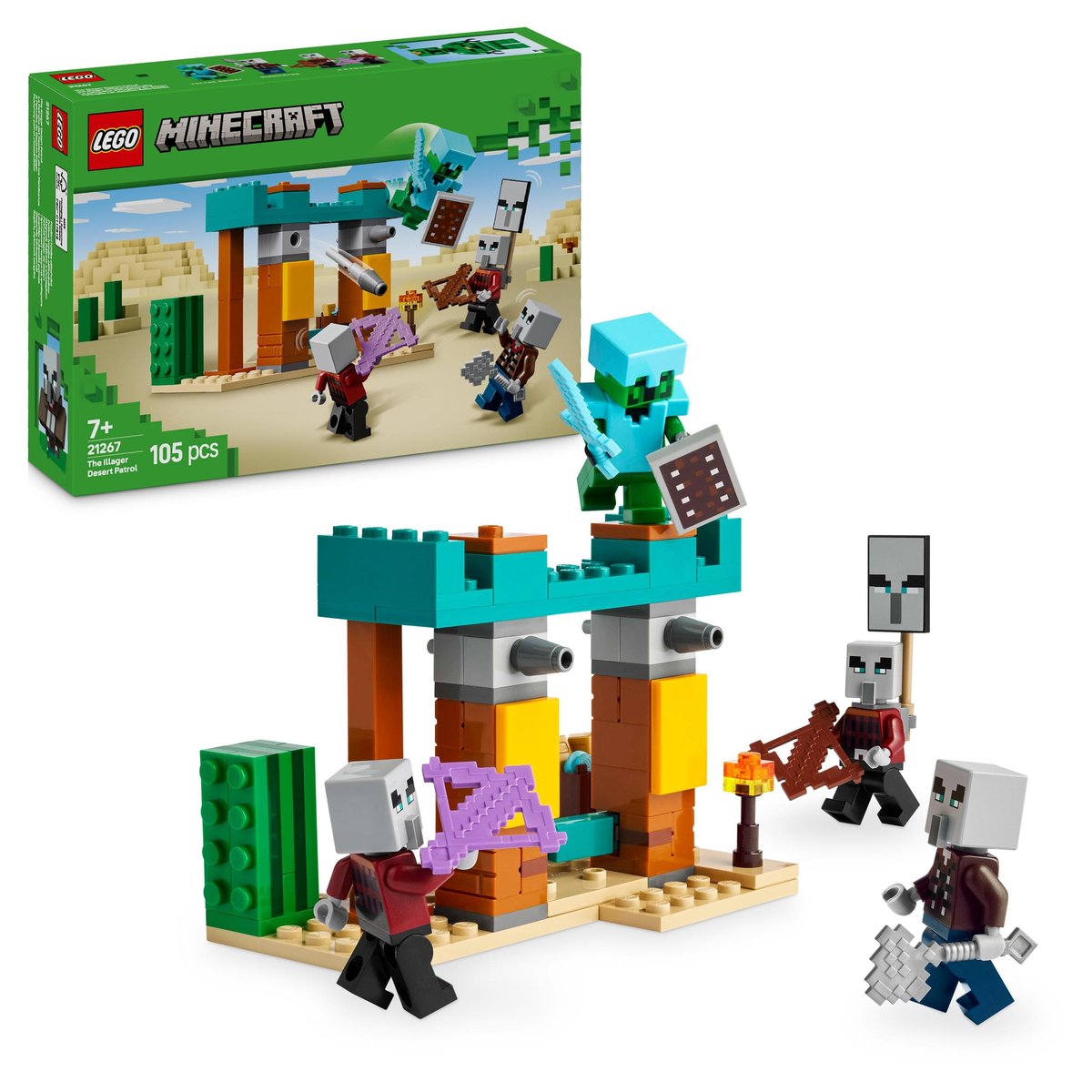 LEGO Minecraft 21267 Klocki Pustynny patrol złosadników +eKATALOG