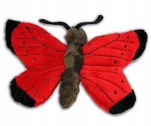 Pluszowe ZOO: maskotka Motyl, Motylek czerwony 17cm (69426)