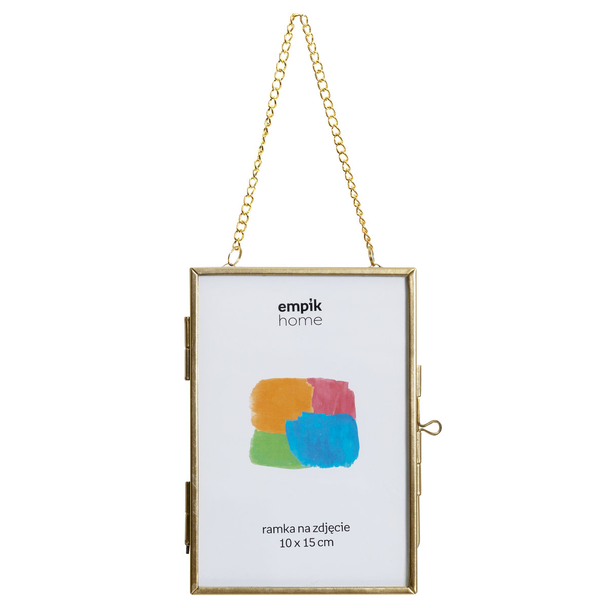 Empik Home – Ramka na zdjęcie „okienko”, złota, 10 × 15 cm