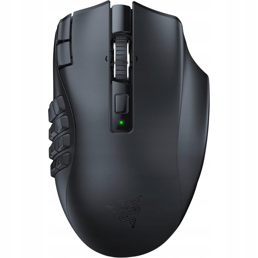 Razer Naga V2 HyperSpeed - mysz do gier MMO, Czarna