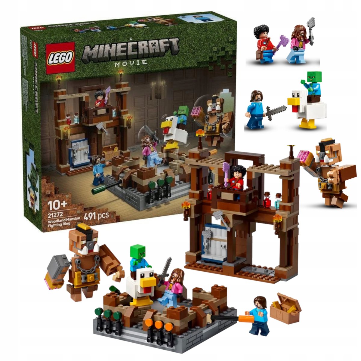 LEGO MINECRAFT 21272 KLOCKI MOVIE Ring w Leśnym dworze zestaw +eKATALOG