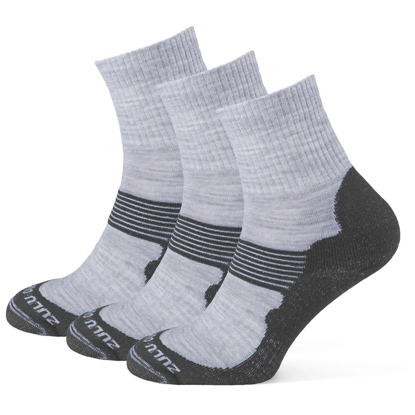 Skarpetki Zulu Merino Allseason 3-pack Rozmiar skarpet: 43-47 / Kolor: szary/czarny