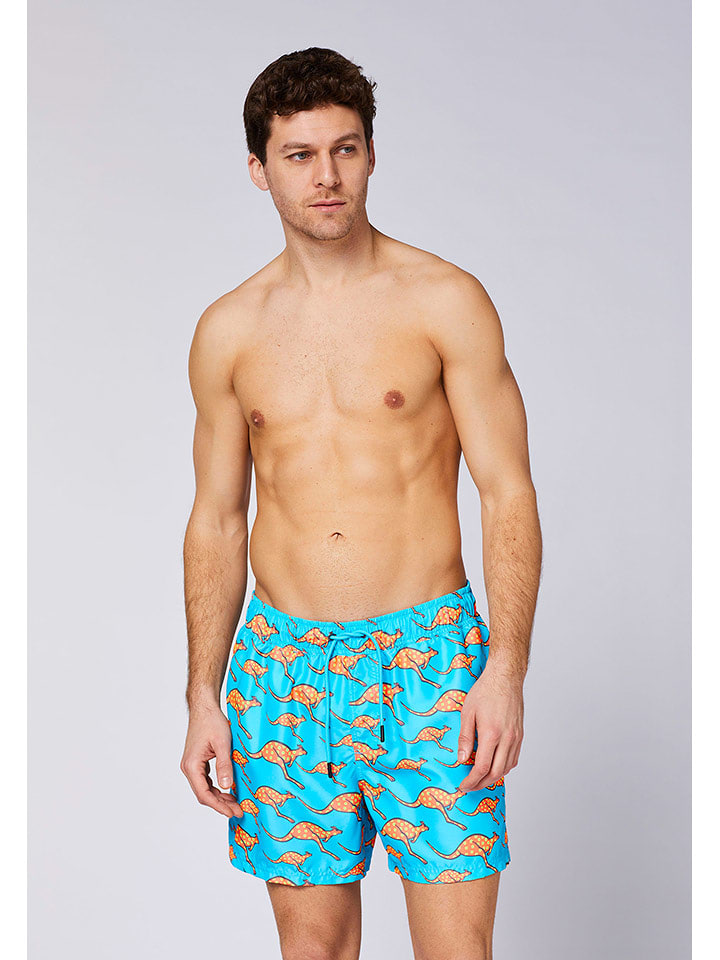 Chiemsee Szorty kąpielowe w kolorze błękitnym