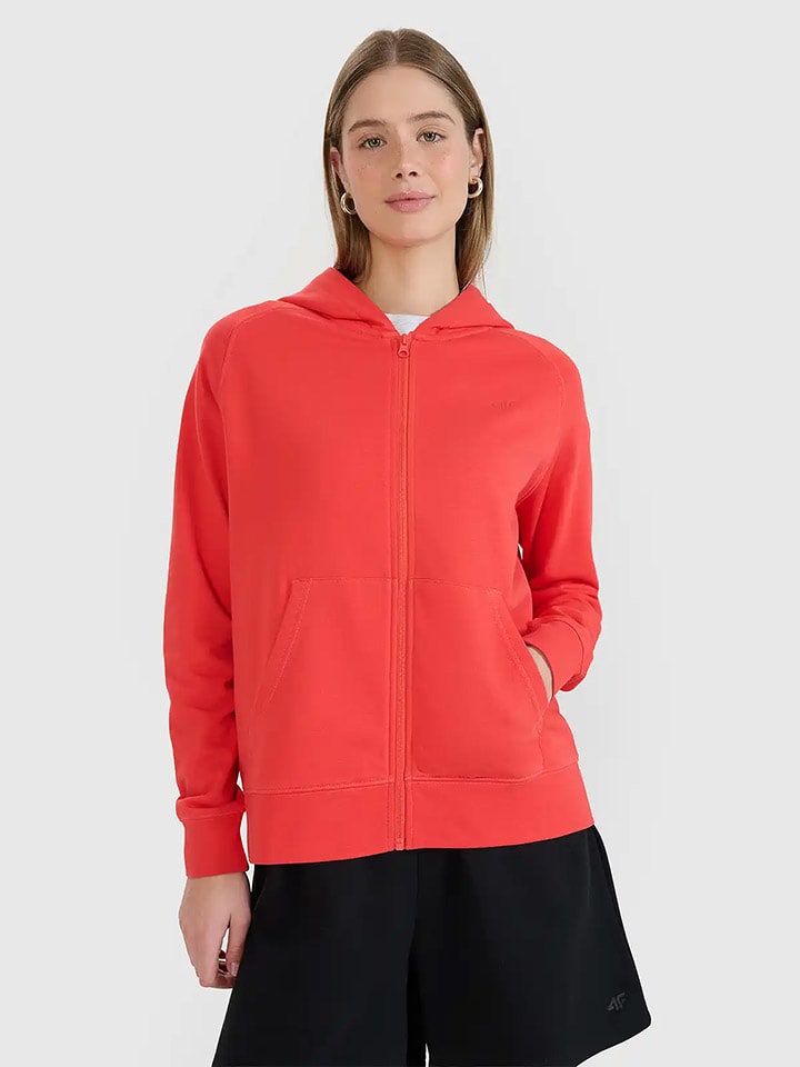 4F Bluza w kolorze czerwonym