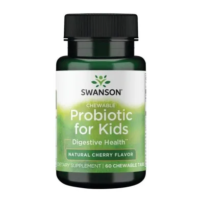 Swanson Probiotyki dla dzieci do ssania Suplement diety 60 kaps.