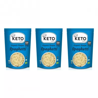Better Than Foods Makaron keto konjac typu noodle spaghetti bezglutenowy Zestaw 3 x 270 g Bio