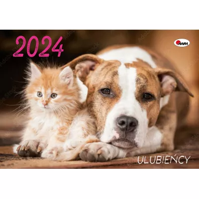Kalendarz ścienny 2024 Ulubieńcy KA4