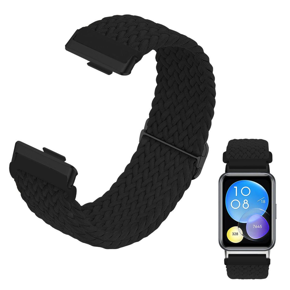 Pasek Cloth do zegarka Huawei Watch Fit 2 opaska do smartwatcha pleciona (wzór 9)