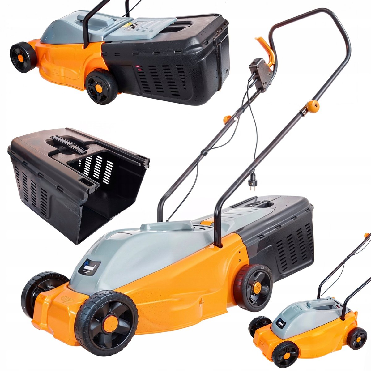 Ondragon KOSIARKA ELEKTRYCZNA DO TRAWY DUŻA MOC 2500W KOSZ 30L 32CM