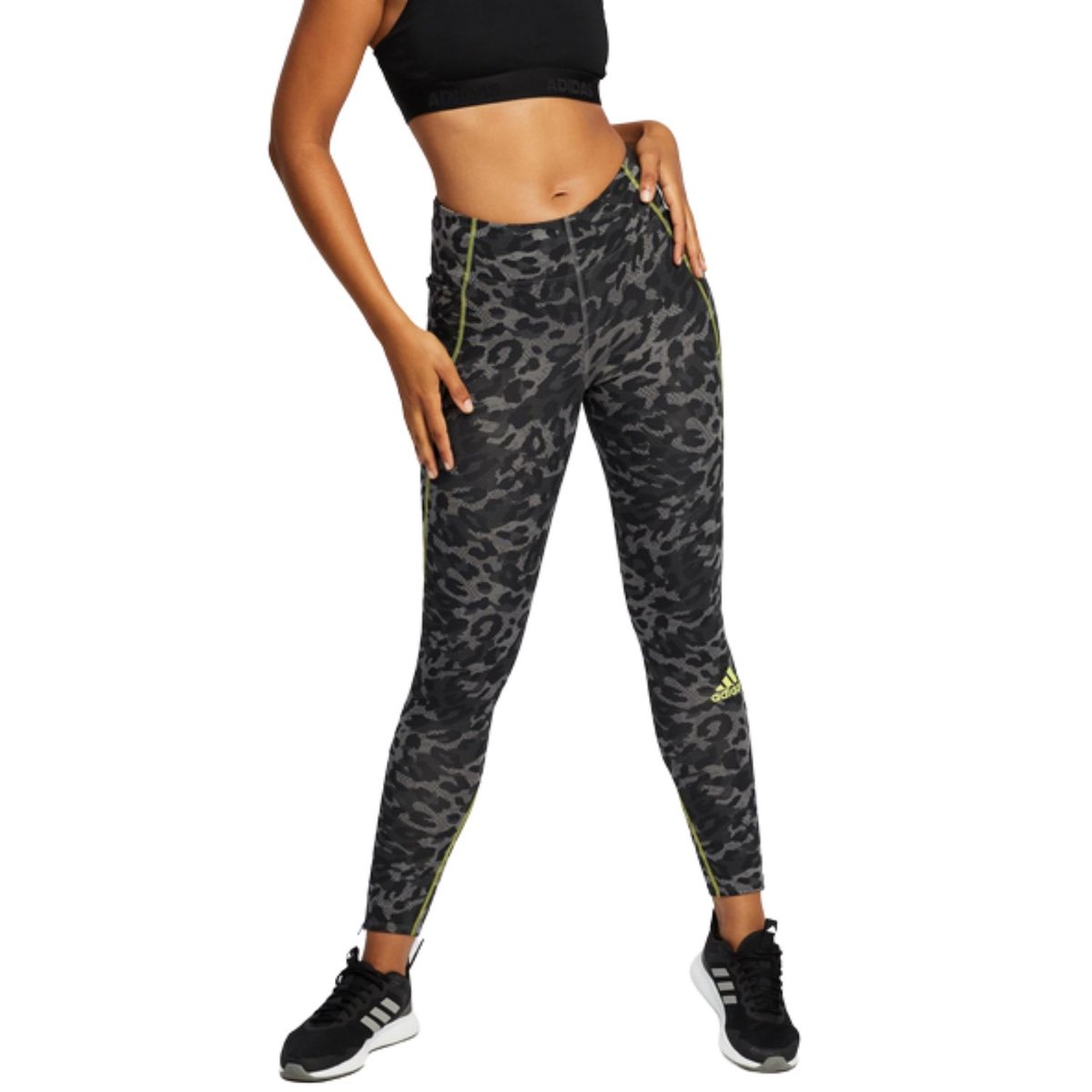 Legginsy damskie Adidas Adizerosportowe pomarańczowe-XXS