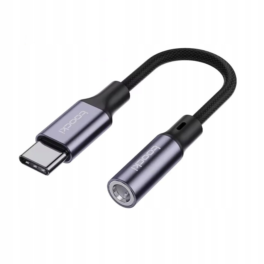 Adapter Toocki przejściówka USB -typ C do 3,5 mm jack