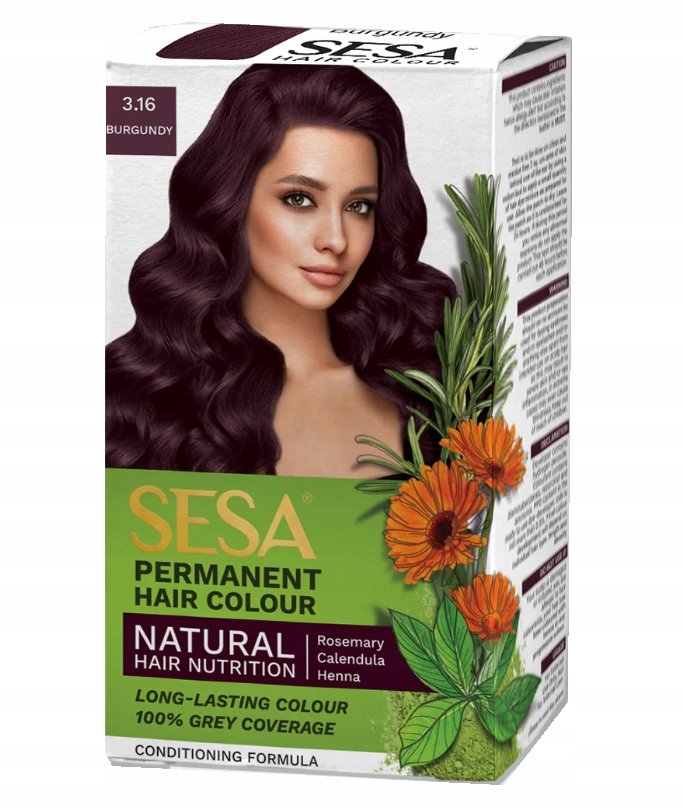 Sesa Trwała Farba Do Włosów - Burgund