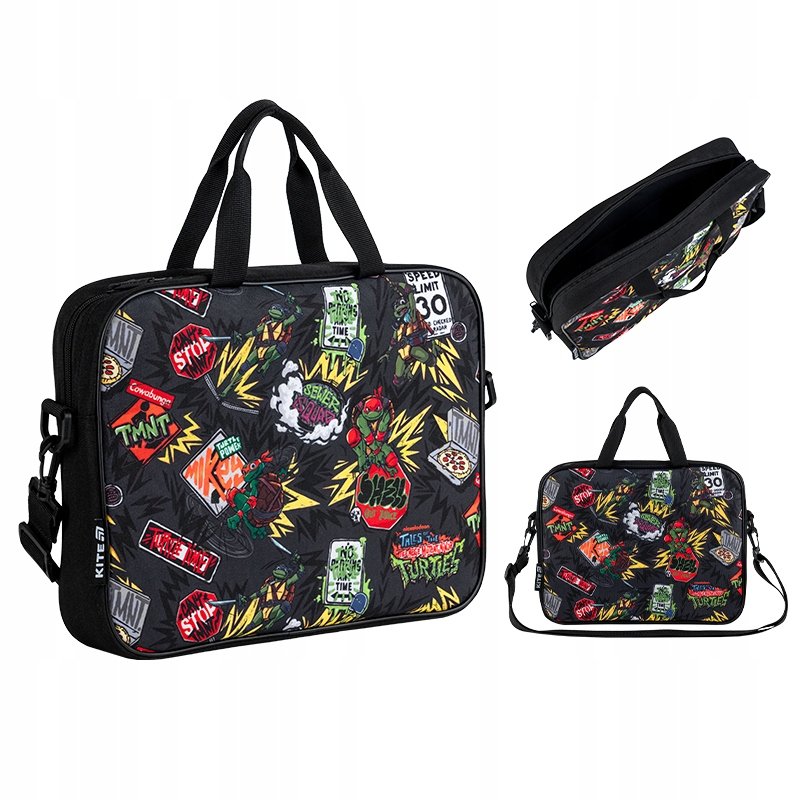 TORBA NA DOKUMENTY TECZKA MATERIALOWA A4 TURTLES NINJA KITE