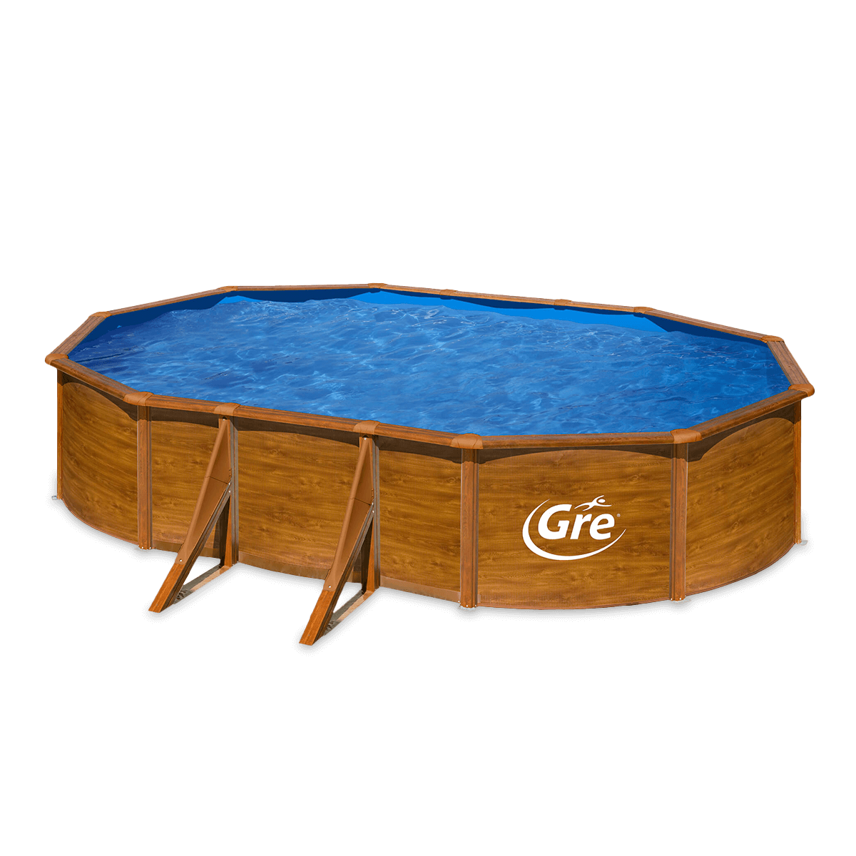 Basen ogrodowy stalowy Pacific aqua 610x375x120 cm GRE