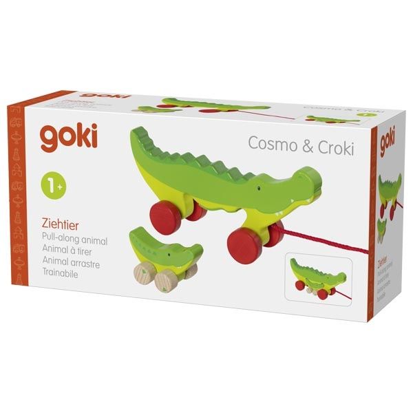 Krokodyle Cosmo i Croki do ciągnięcia - zabawka