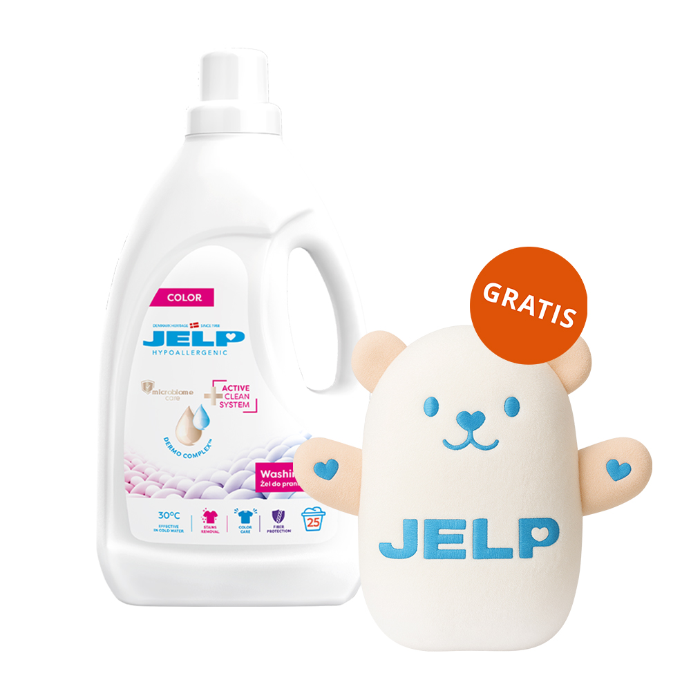 Jelp Hypoallergenic, hipoalergiczny żel do prania, kolor 2 l + miś gratis