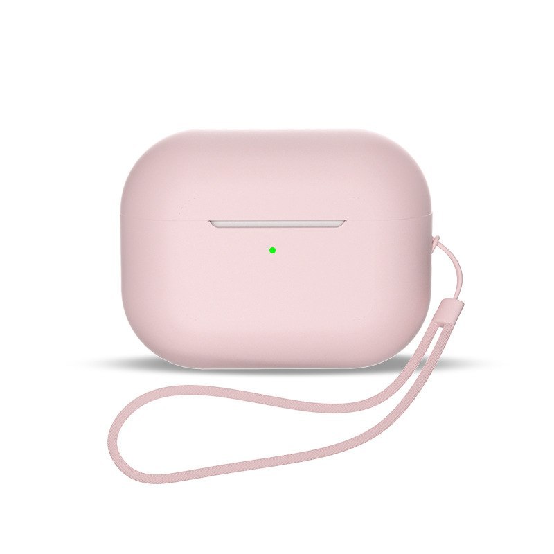HURTEL etui do słuchawek AirPods 3 + pasek smycz na nadgarstek różowe