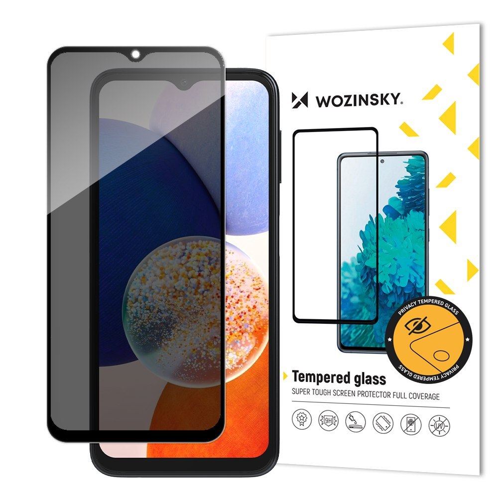 Szkło hartowane prywatyzujące na ekran Samsung Galaxy A13 z filtrem Anti Spy WOZINSKY