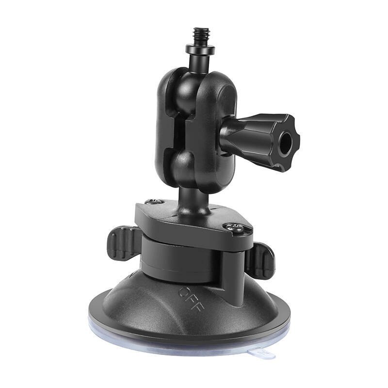 Mocowanie z przyssawką 1/4 cala PULUZ do kamer sportowych (DJI Action, GoPro, Insta360) (czarne) (PU544B) Puluz