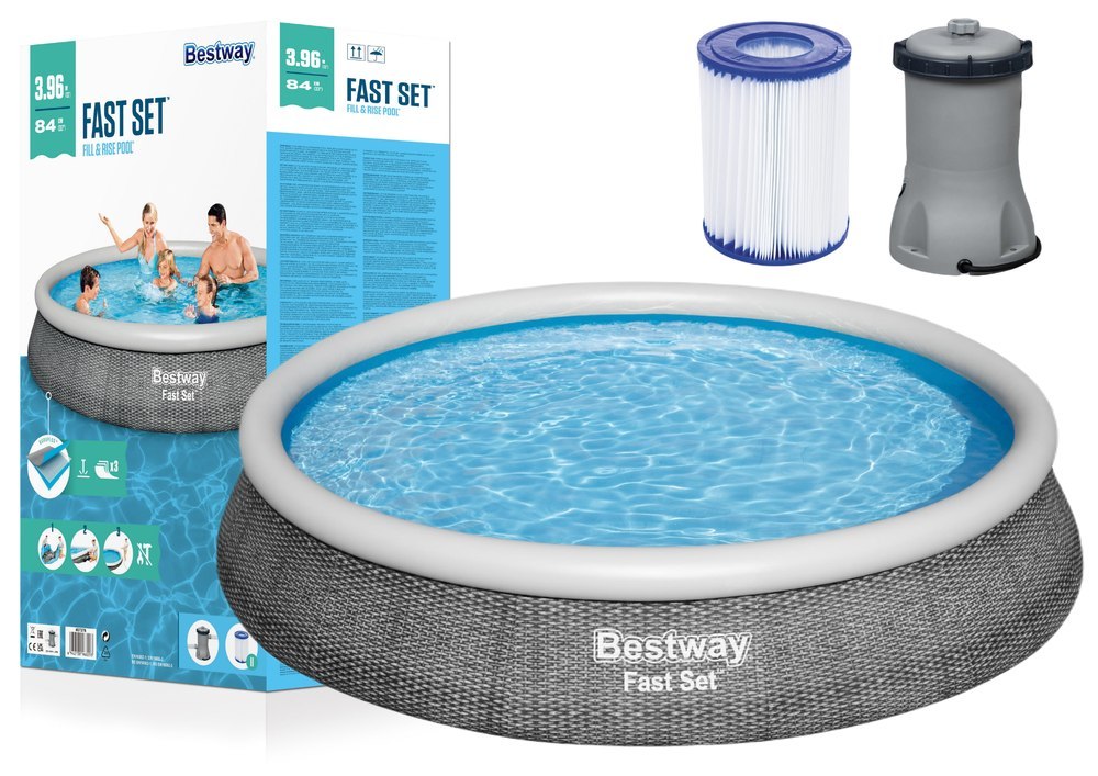 Bestway 57376 Basen ogrodowy rozporowy 396 x 84 cm 
