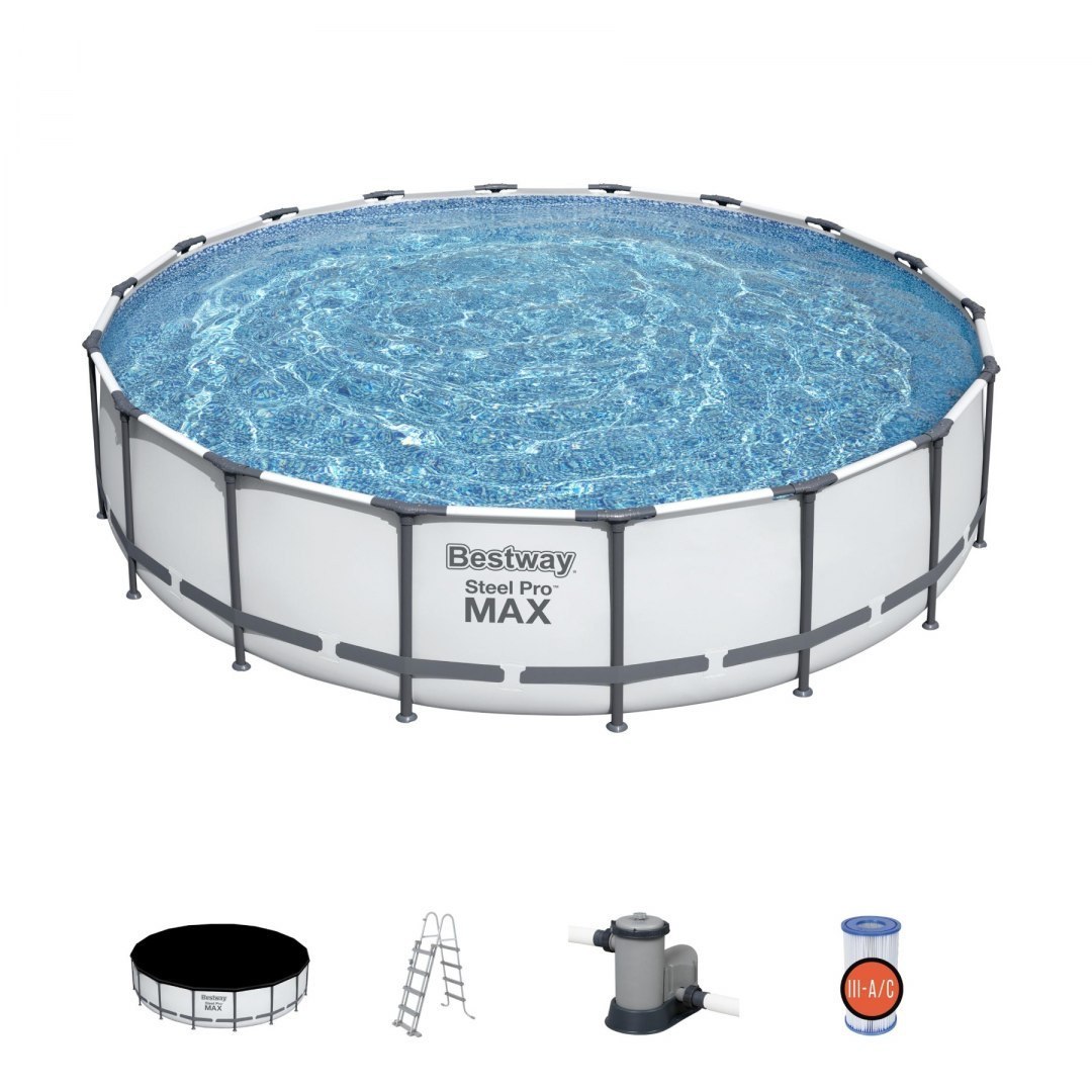 BESTWAY Steel Pro MAX 549x122 Szary 18FT 5w1