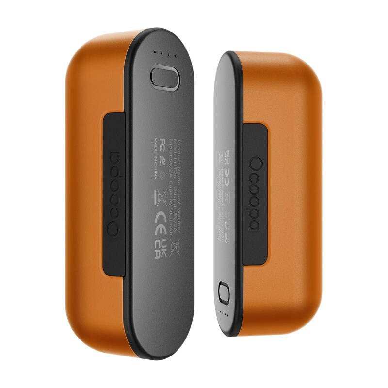Ogrzewacz do rąk z funkcją powerbanku Ocoopa UT2s 2x5000 mAh, USB-C, pomarańczowy Ocoopa