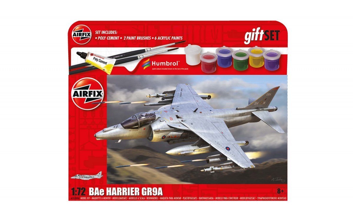 Model plastikowy zestaw prezentowy BAE Harrier GR.9A 1/72 Airfix