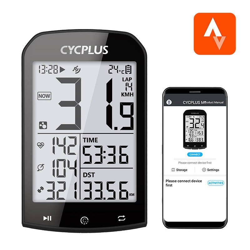 Komputer rowerowy Cycplus M1- kompatybilne z: Strava, Trainingpeaks itp. Cycplus