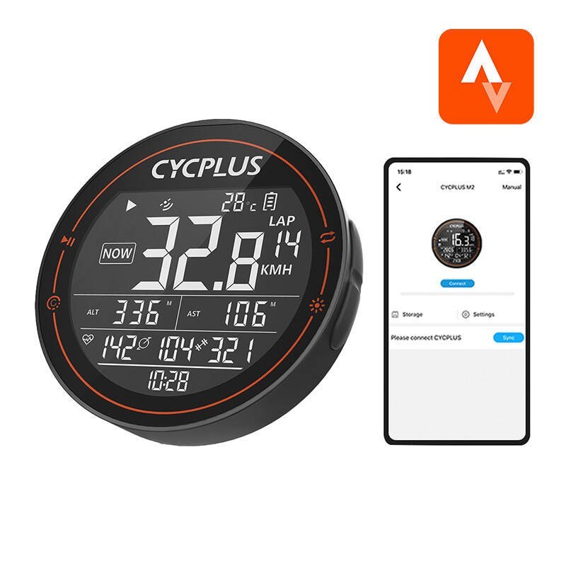 Komputer rowerowy Cycplus M2 - kompatybilne z: Strava, Trainingpeaks itp. Cycplus
