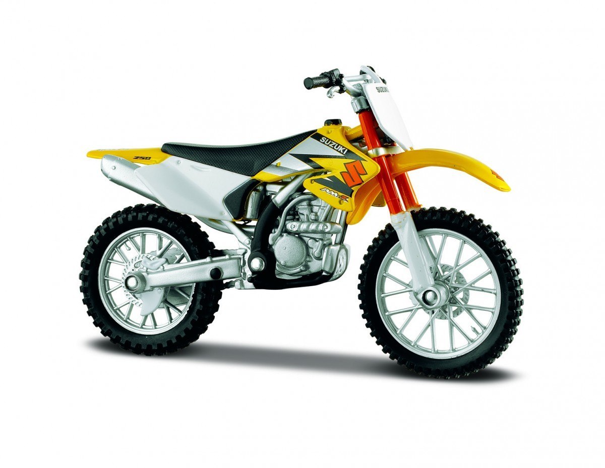 Model metalowy Suzuki RM-Z250 z podstawką 1/18 Maisto
