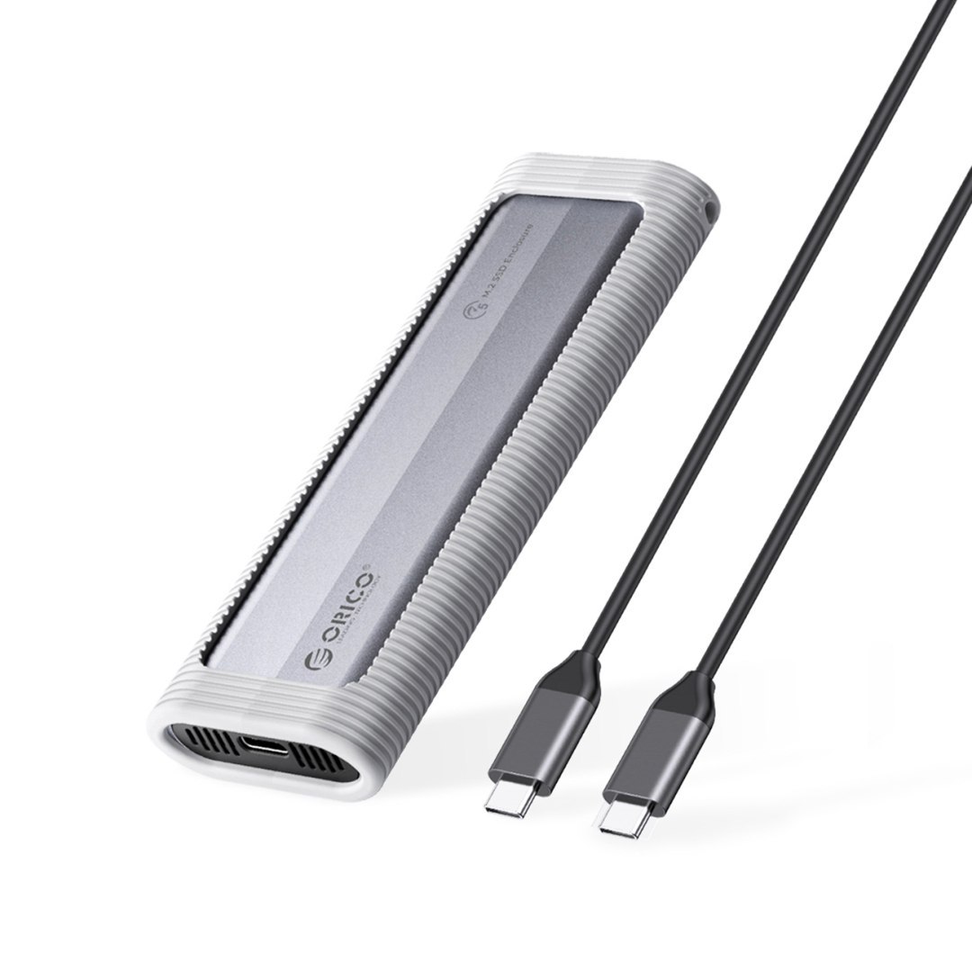 Kieszeń obudowa na dysk AXM2F M.2 SATA SSD USB-C - szara ORICO