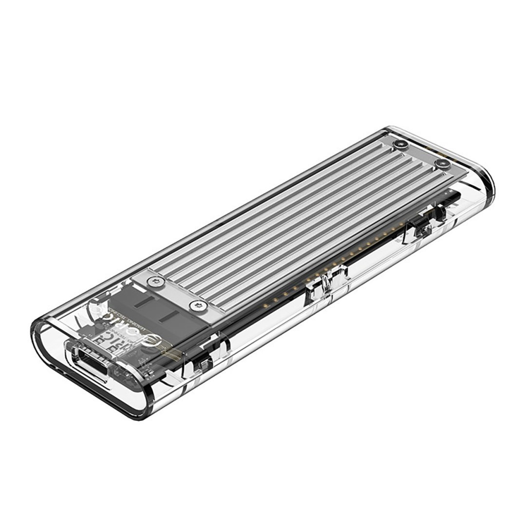 Kieszeń obudowa na dysk TCM2-C3 M.2 NVME na USB-C 10Gb/s - szaro-przezroczysta ORICO