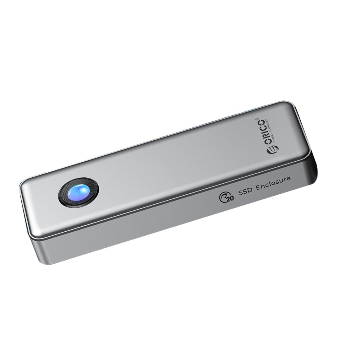 Kieszeń obudowa na dysk OUM2-G20 M.2 NVME USB-C 20Gb/s - srebrna ORICO