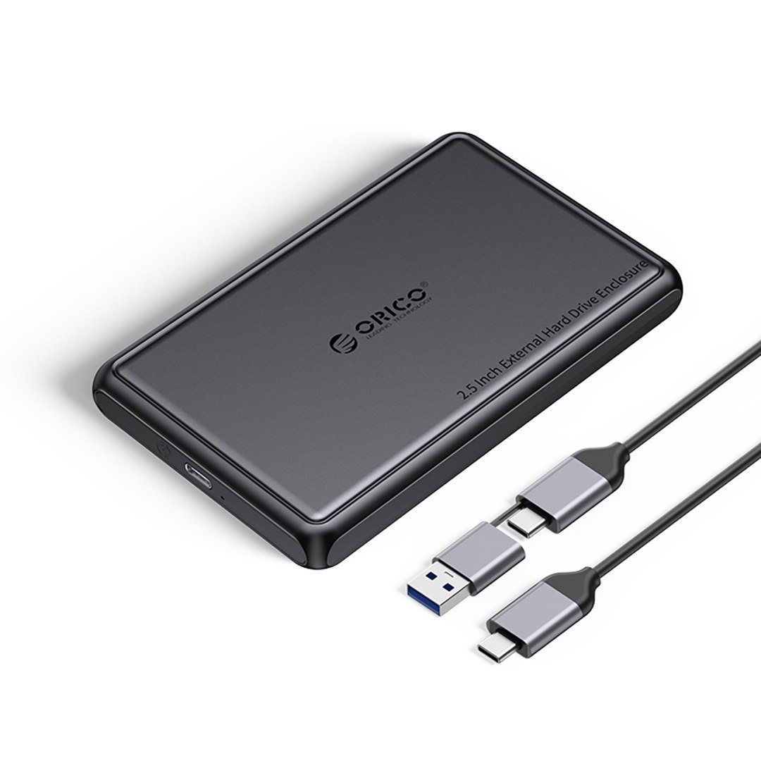 Kieszeń obudowa na dysk DDL25-C3 2.5'' HDD / SSD USB-C 5Gb/s - czarna ORICO