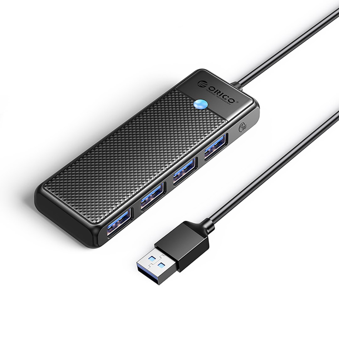 Hub PAPW4A-C3 rozdzielacz 4x USB-A - czarny ORICO