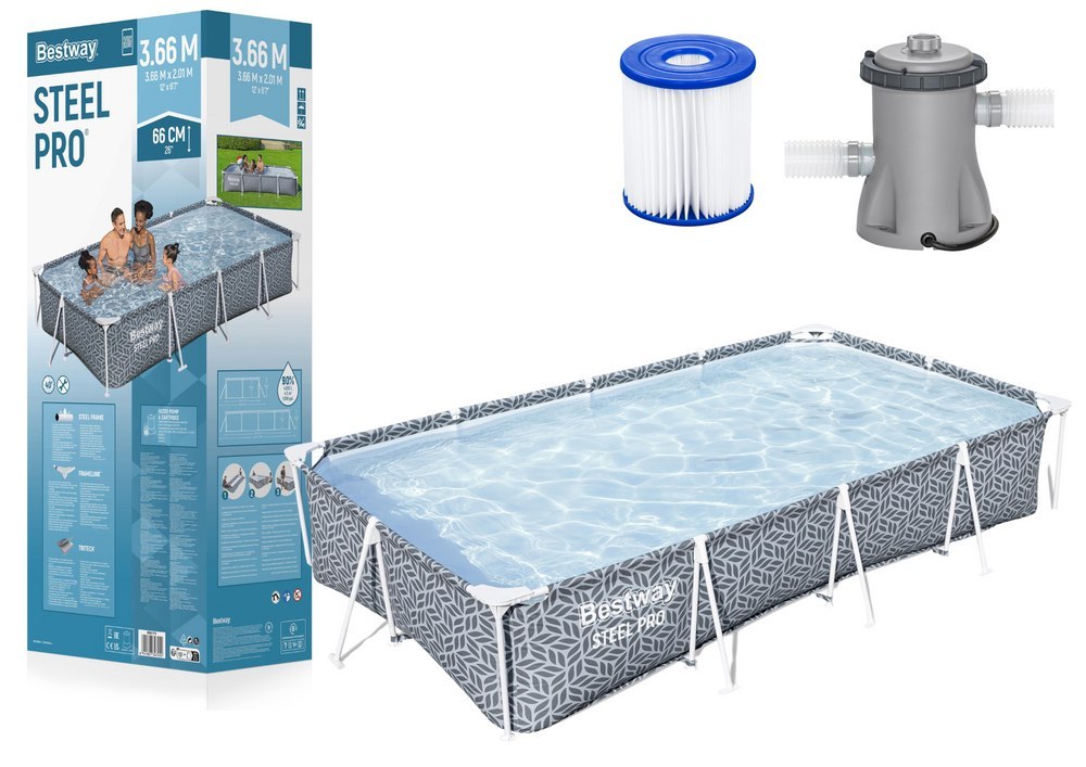 Bestway 561FV Basen Stelażowy 366 x 201 x 66 cm 