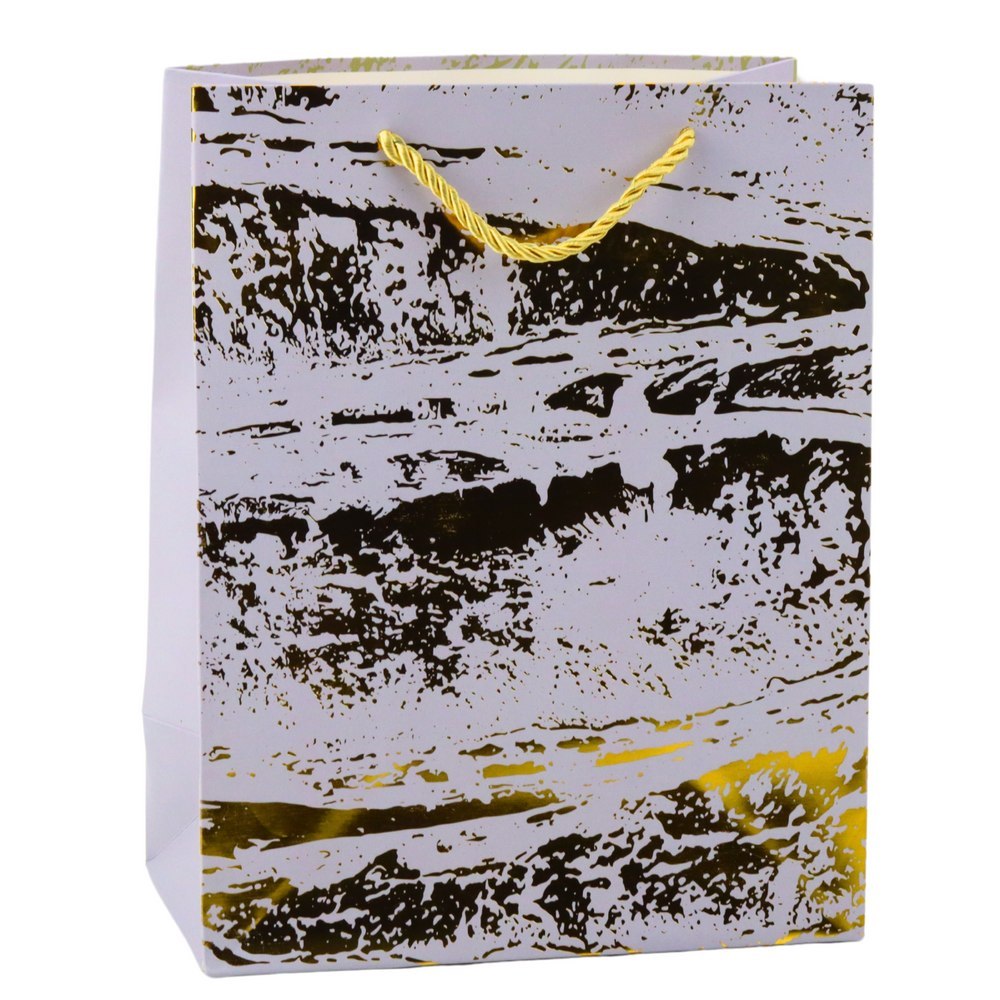 Torba Prezentowa Złote Zdobienia Elegancka 23 x 18 x10cm LEAN Toys